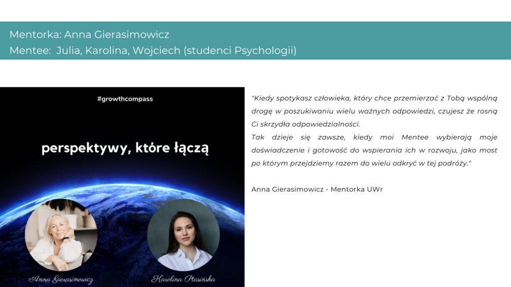 Plakat promujący program mentoringowy