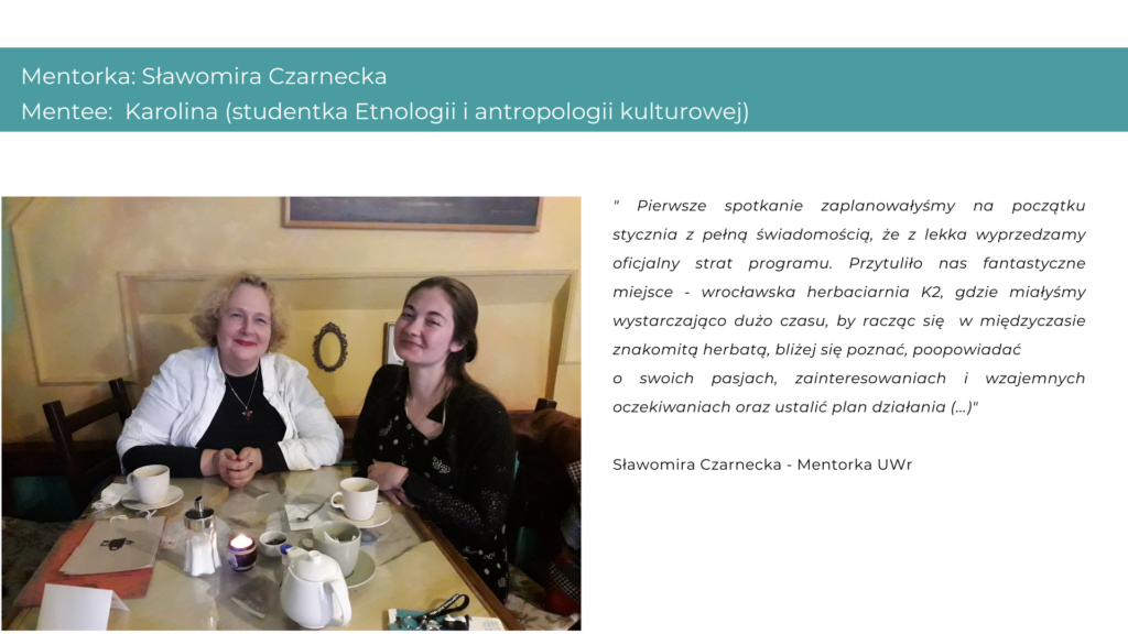 Plakat promujący program mentoringowy