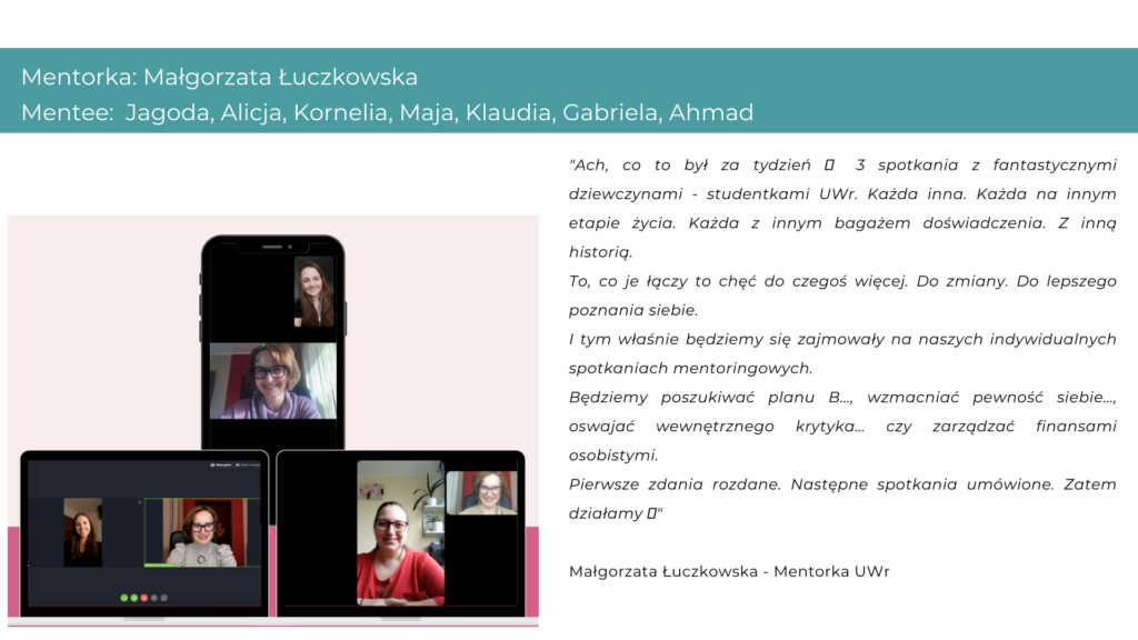 Plakat promujący program mentoringowy